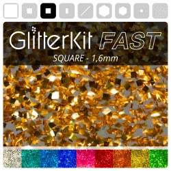 QUADRAT 1,6 Gold GlitterKit...