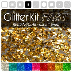RECTANGULAR Gold GlitterKit...