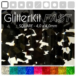 SQUARE 4,0 Black GlitterKit...