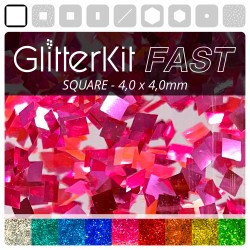 QUADRAT 4,0 Pink GlitterKit...