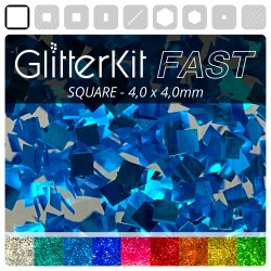 SQUARE 4,0 Blue GlitterKit...