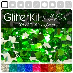 SQUARE 4,0 Green GlitterKit...