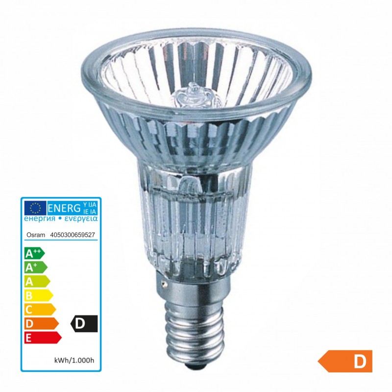 ampoule halogène 40w 350lumens à vis E 14 ref 24293